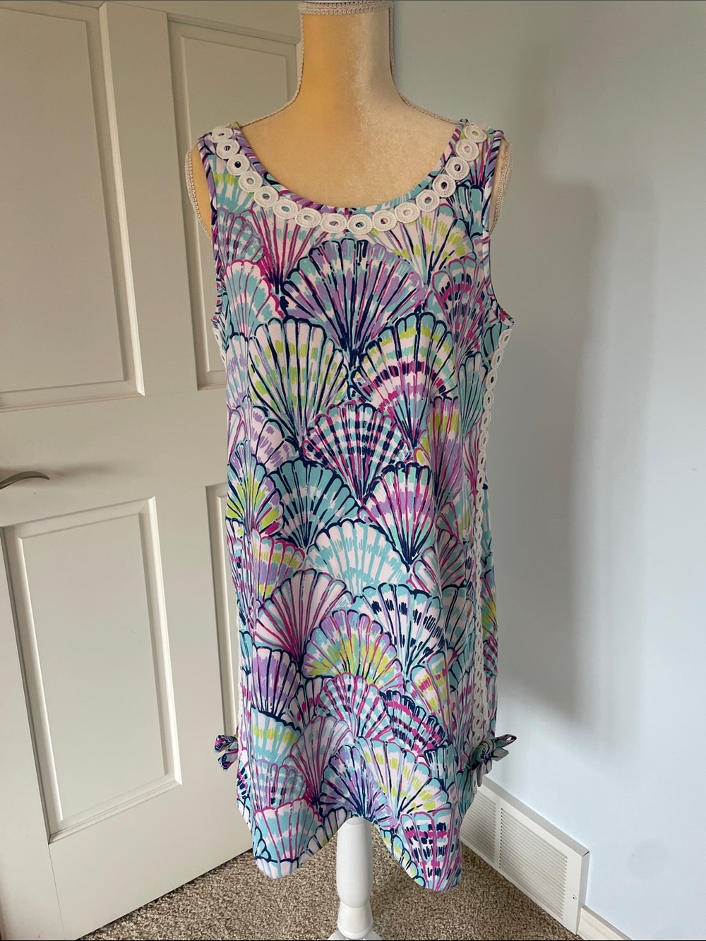Lilly Pulitzer Multicolor Shell-Print Sleeveless Shift Dress
